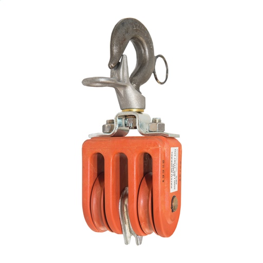 [HER.02.033] [C400-0919] CHANCE Poleas para aparejo triples con doble bloque