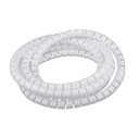 DEXSON Espiral plástico blanco de ¼" x 5 metros