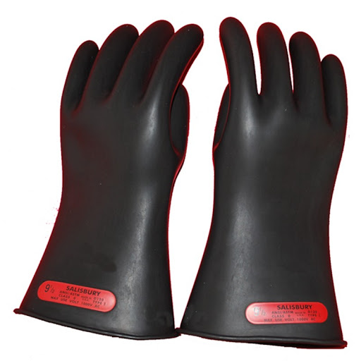 [HER.05.039] [E011B/9H] SALISBURY Guantes de hule de protección Cl0, 5Kv, talla 9.5