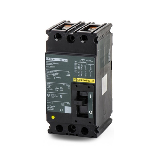 [DIS.01.372] [FAL22030] Breaker termomagnético industrial FAL22030, 2P, 30A, 240V, 10kA