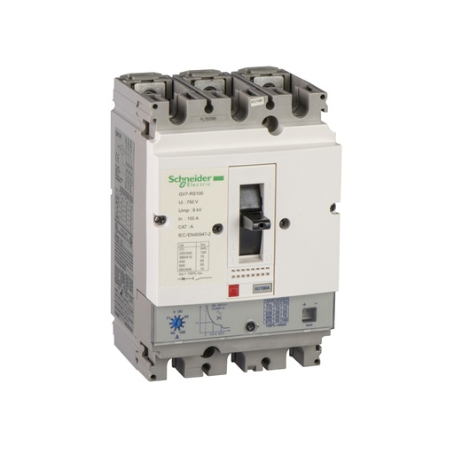 [AUT.01.451] [GV7-RE100] Guardamotor con unidad de disparo termomagnética GV7-RE, 3P/3d, 60-100A, TeSys