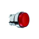 Cabeza para pulsador iluminado LED integrado, rojo, 22mm, Harmony XB4