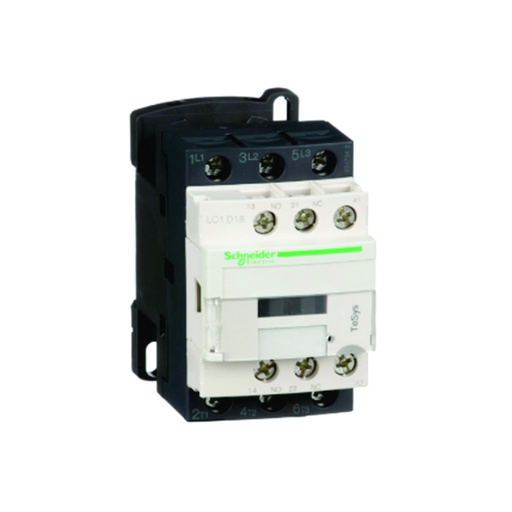 [AUT.01.280] [LC1D18T7] Contactor 18A, 3P, bobina de 480V AC, AC-3 <=440V, 60HZ, 1NA+1NC, TeSys D