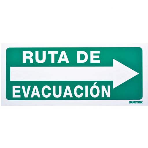 [HER.01.207] [SES4] SURTEK Señal "Ruta de evacuación" derecha