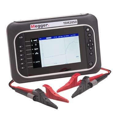 [HER.03.032] Megger TDR2050 Reflectómetro de dominio del tiempo compactode canal doble con pantalla en color para localizar fallas en cables de pares metálicos