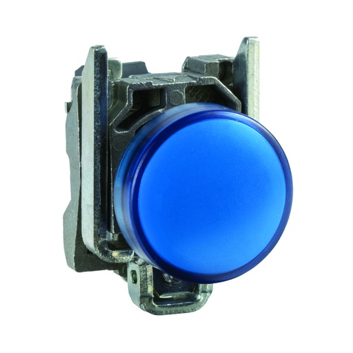 [AUT.04.093] [XB4-BVG6] Luz piloto iluminado LED integrado, azul, metálico, 22mm, 120V, Harmony XB4