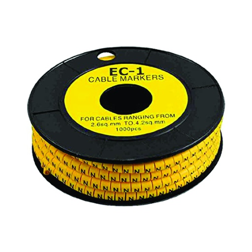 [AUT.01.522] [EC-1] Marcador para cable 14-12 de 0 a 9, 100 unidades de cada dígito