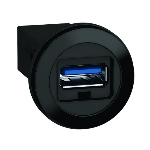 [AUT.04.236] [XB5PUSB3] Puerto USB 3.0 tipo A para montaje en panel, 22mm, plástico, Harmony XB5