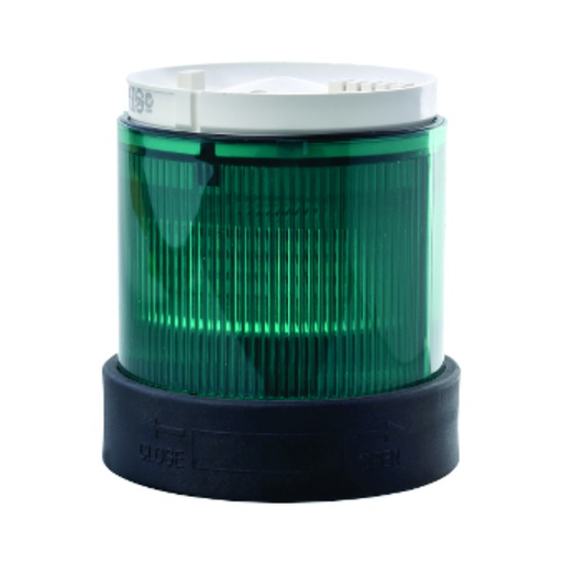 [AUT.04.207] Unidad iluminada intermitente para banco de indicadores LEDintegrado, verde, plástico, 70mm, 120V CA, Harmony XVB Universal