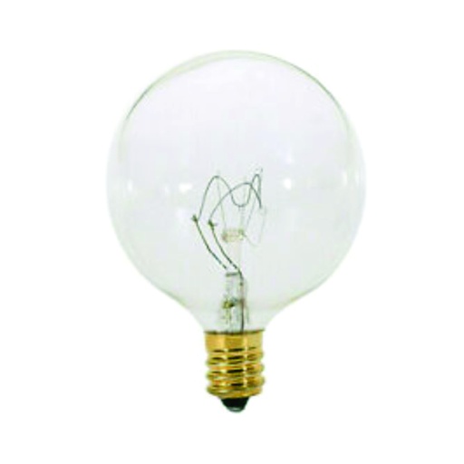 [ILU.06.591] SYLVANIA Bombillo tipo globo claro 40W, 120V, rosca E12
