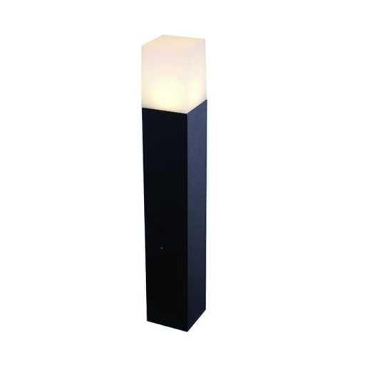 [ILU.06.587] [680865570/86557] LEDVANCE Luminaria Bollard cuadrado 80 cms para bombillo GU10, IP54, housing negro