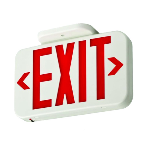 [ILU.08.051] LITHONIA Rótulo de salida LED EXR, letras color rojo "EXIT", 120/277V AC, con batería de respaldo