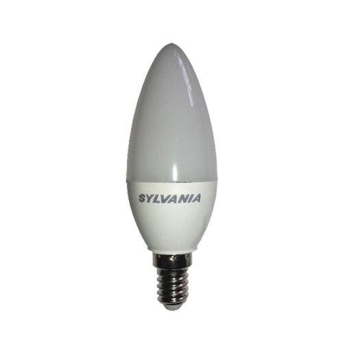 [ILU.01.1115] SYLVANIA Bombillo LED tipo vela ECO 3W, 200Lms, 120-277V, 3000K, luzcálida, rosca E14