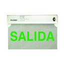 SYLVANIA Rótulo de salida LED E-30G UL, letras color verde "SALIDA", 120/277V