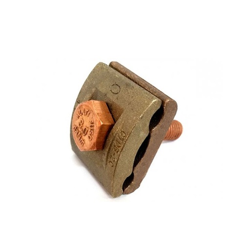 [CAB.09.196] Conector doble para sistema de puesta a tierra tipo GTDB para un cable de cobre de 2/0AWG - 250MCM a barra de cobre
