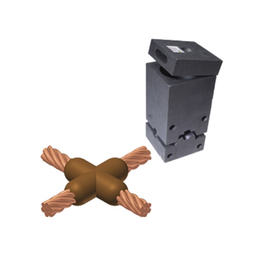[CAB.12.168] M443 - Molde para soldadura exotérmica tipo CC-4 de cable 4/0 con cable 4/0 en cruz