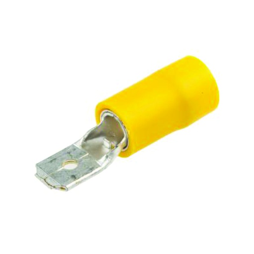 [CAB.09.113] [PMDM_10-1] Terminal macho asilado PMDM_10-1 amarillo para cable 12-10 AWG