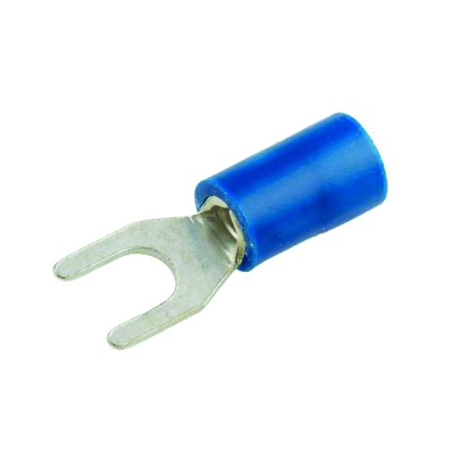 [CAB.09.146] [TPF-2.5-4] Terminal en U aislado TPF-2.5-4 azul para cable 16-14 AWG