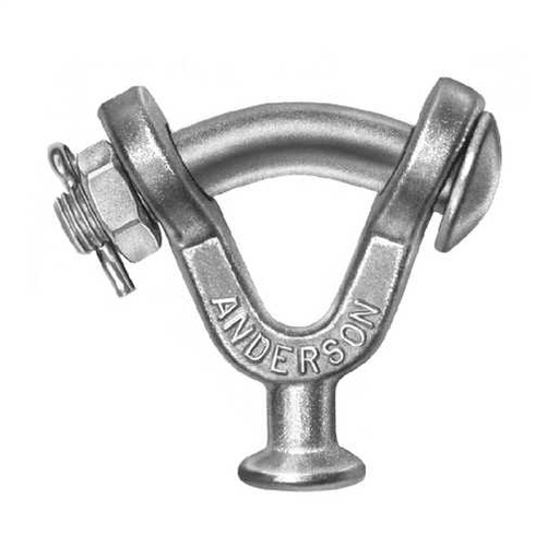 [HYA.03.131] [YBC-30] HUBBEL Horquilla Y-Clevis de bola para ANSI 52-3 y ANSI 52-5, galvanizada, tensión máxima hasta 30,000 lbs