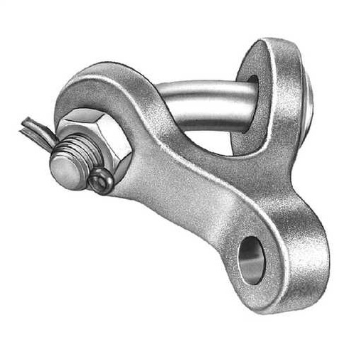 [HYA.03.132] [YCS-05] HUBBELL Horquilla Y-Clevis con ojo tipo YCC-90, galvanizada, tensión máxima hasta 20,000 lbs