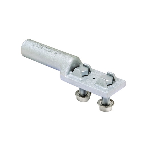[CAB.06.059] Conector de compresión tipo plancha con dos agujeros para cable 3/0 AWG,ACSR