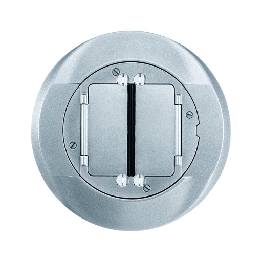 [WIR.03.050] [S1CFCAL] HUBBELL S1CFCAL Cubierta de aluminio para caja de piso, redonda para colocar sobre alfombra