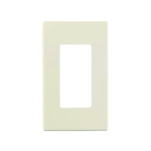 [WIR.03.792] Placa decorativa plástica de pared sin tornillos, 1 Gang, light almond, UL
