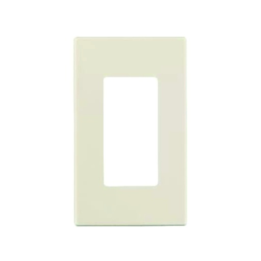 [WIR.03.792] Placa decorativa plástica de pared sin tornillos, 1 Gang, light almond, UL