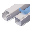 DEXSON Canaleta con adhesivo blanca de 40mm x 40mm x 2 metros
