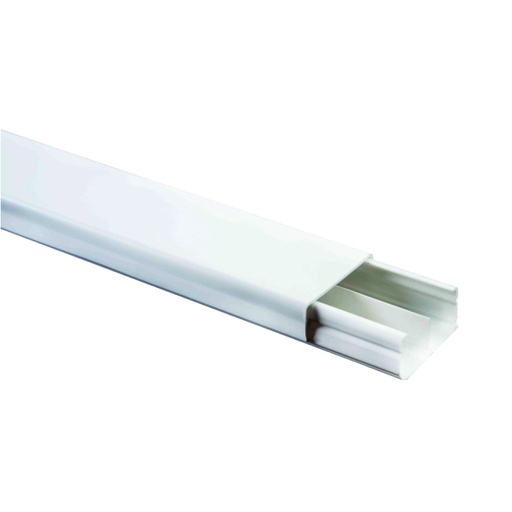 [COM.01.097] [DXN10121] DEXSON Canaleta con división blanca de 32mm x 12mm x 2 metros