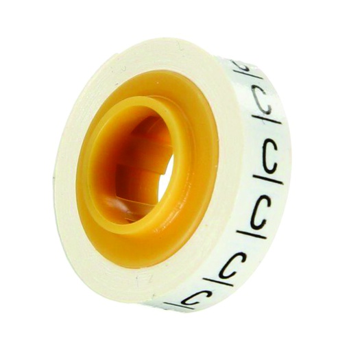 [CIN.01.003] Marcador para cable "C" blanco de poliéster de 0.22" ancho x 96.00"largo
