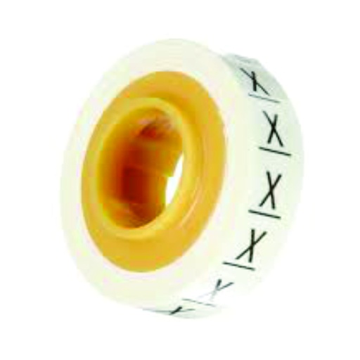 [CIN.01.004] Marcador para cable "X" blanco de poliéster de 0.22" ancho x 96.00"largo