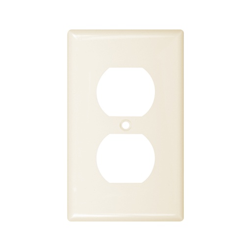 [WIR.03.768] Placa interruptor doble light almond, UL