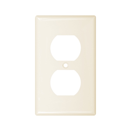 [WIR.03.768] Placa interruptor doble light almond, UL