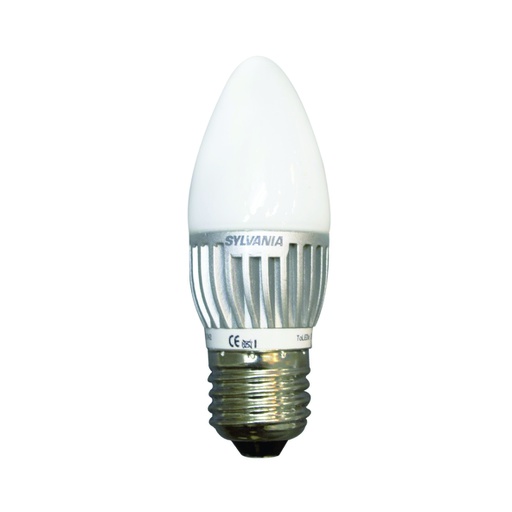 [ILU.01.1118] SYLVANIA Bombillo LED tipo torpedo ECO, 3W, 200Lms, 120-277V, 6500K, luz blanca, rosca E27