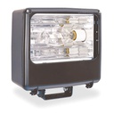 LITHONIA Reflector TFL Flood Light, RA2 TB L/LP, 400W con bombillo de sodio, housing de aluminio negro