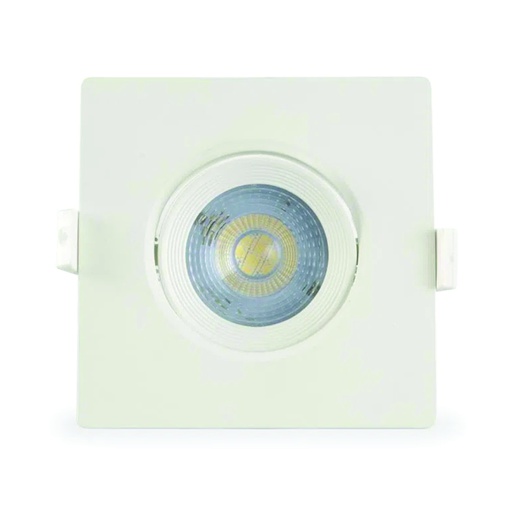 [ILU.06.980] [SPOT/GU10/S/6-50K] Spot LED cuadrado 6W, 450Lms, 100-240V, 5000K, 15,000hrs, GU10, CE