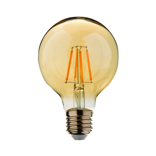 [ILU.06.990] Bombillo LED Vintage G125, 6W, 800Lms, 100-240V, 2700K, 20,000hrs, E27, CE