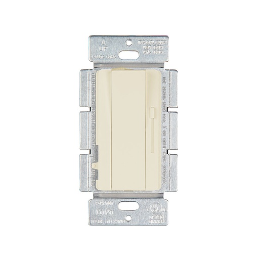 [WIR.03.711] Dimmer e interruptor para CFL y LED, 120V, 150W, dimeable, 3 way, light almond, UL