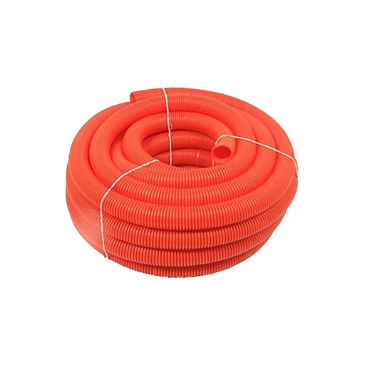 [CAN.08.066] [136853] SURTEK Rollo de manguera flexible naranja con guía ¾" x 50 metros