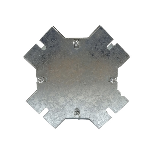 [CAN.11.061] [66HSX-GV] Placa de cruz galvanizada de 6" para ducto cuadrado