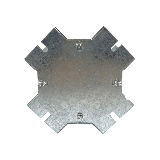 [CAN.11.061] Placa de cruz galvanizada de 6" para ducto cuadrado