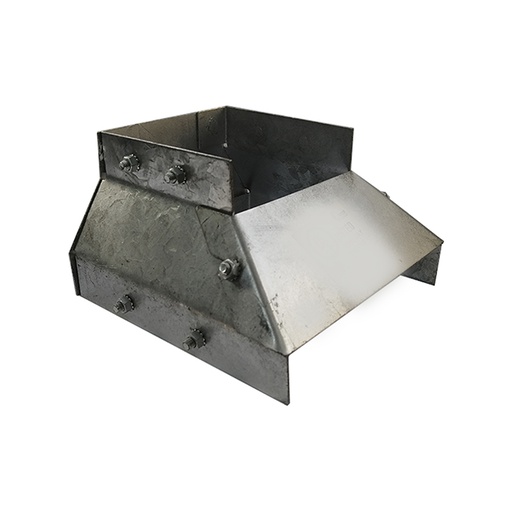 [CAN.11.396] [BW-R152064G] Reductor para ducto cuadrado galvanizado de 6" → 4" UL