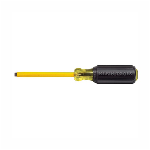 [HER.04.053] [621-10] KLEIN Desarmador punta plana de de 4,8 mm con revestimiento con barra de254mm de largo