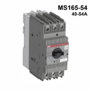 Guardamotor termomagnético MS165-54 con terminales de abrazadera detornillo, 40→54A, 3P, 22kW, 208→690VCA, -20→+60°C, 60HZ